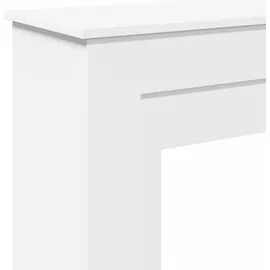 vidaXL Kaminumrandung 90 x 30 x 90 cm Weiß