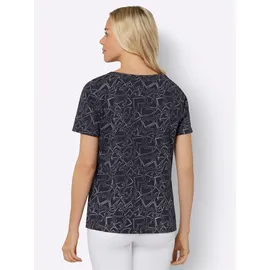 Classic Basics Sieh an! Druck-Shirt in marine-bedruckt | Gr.: 46
