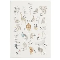 Cam Cam® COPENHAGEN Alphabet Poster Tiere & Pflanzen, 40x60 cm