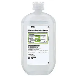 Ringer Lactat Lösung Plastik Infusionslösung