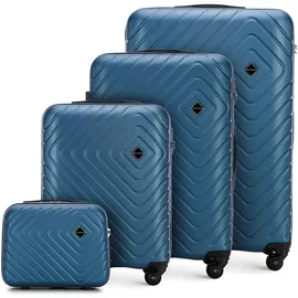 WITTCHEN Cube line Koffer-Set 4-tlg. abs/dunkelblau