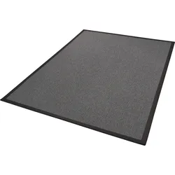 Teppich DEKOWE "Naturana Panama", grau (anthrazit), B:60cm H:8mm L:110cm, Kunstfaser, Teppiche, Flachgewebe, meliert, Sisal-Optik, mit Bordüre, Wohnzimmer