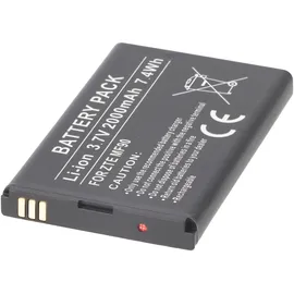 AccuCell Akku passend für ZTE MF90, Li-Ion, 3,7V, 2000mAh, 7,4Wh