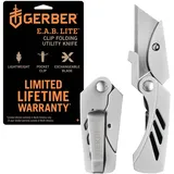 Gerber Cuttermesser, EAB Utility Lite, Klappbar, Klingenlänge: 3,8 cm, Edelstahl, Silber, 31-003036