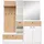 Garderobe Venlo 173 x 195 x 38 cm Weiß, Eiche