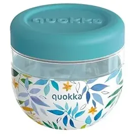 Quokka Bubble WATER LEAVES | BEHÄLTER FÜR ESSEN AUS MS MIT SILIKONHÜLLE 770 ML