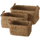 BOLTZE Korb Sophy 3er-Set Hca.23-32cm Seegras Natur