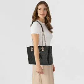 GUESS Tisha 3 Comp Stofftasche - Black Logo - One Size