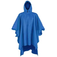 hemmy Fashion Regenponcho Regenjacke "wasserdicht" Einheitsgröße Regenschutz mit Kapuze und Beutel für's Camping Wandern Reiten Angeln blau