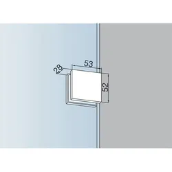 DORMAKABA Schraubhalterung PT 90 - Edelstahl