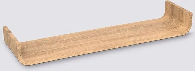 Fixy 80 cm gebogene Wandregalblanke natur