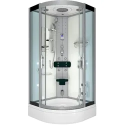 Duschkabine Dusche D46-60T0-EC Komplettdusche Fertigdusche 100x100 cm