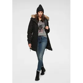 ALPENBLITZ Winterjacke "Bern", Damen, Gr. 46, schwarz, Web, Obermaterial: 100% Polyester. Besatz: 100% Polyacryl. Futter: 100% Polyester.