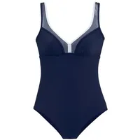 LASCANA Badeanzug Damen marine Gr.46 Cup D