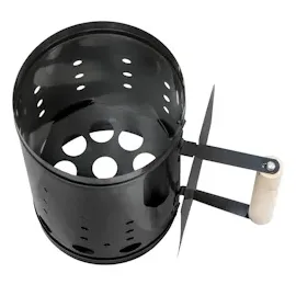 Tectake Anzündkamin mit Hitzeschild schwarz 401663