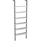 VCM Holzregal hängend platzsparendes Regal Insasi Weiß , Maße cm - BHT 60.20x183x20 cm