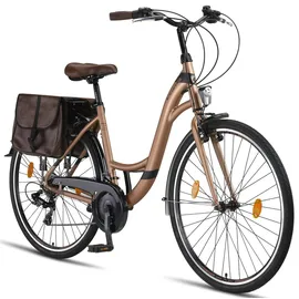 licorne bike gmbh Stella Plus 28 Zoll RH 0 cm Unisex gold