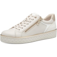 Marco Tozzi Damen Sneaker flach Vegan Freizeit, Beige (Cream Comb), 40 EU