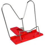 IDENA Buchstütze Metall rot 1 St.