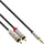 InLine Audio Kabel 3,5mm Klinken-Stecker - 2x Cinch-Stecker 1,0m (S-99241)