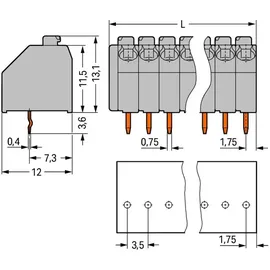 WAGO GmbH &amp; Co. KG Leiterplattenklemme 250-115