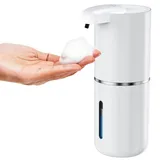 Fantictas Seifenspender Automatisch Wandbefestigung Schaumseifenspender 420ML Elektrischer Seifenspender Mit Sensor Soap Dispenser No Touch mit USB Wiederaufladbar, IPX5 Wasserdicht