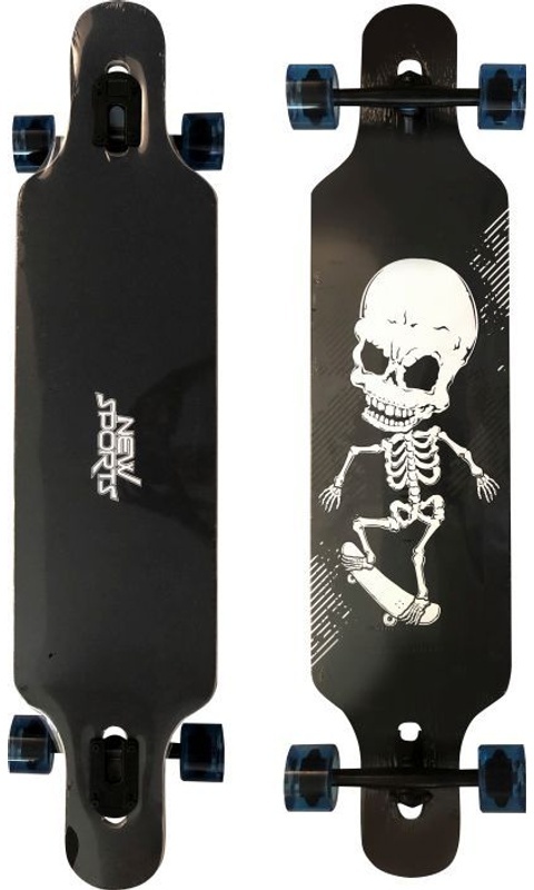 New Sports Longboard Skull  Länge 104 Cm  Abec 9