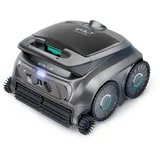 WYBOT B1 Akku-Poolroboter für kleine Pools, Leichter intelligenter Poolreinigungsroboter mit App-Steuerung, Wand- und Bodenabdeckung, Zwei Seitenbürsten, bis zu 100 Minuten Laufzeit, Grau-Grün