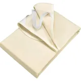 Erwin Müller Baumwolle, Molton Bio Matratzenauflage kochfest Eisleben in natur | Gr.: 180x200 cm