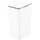 Proregal Moderner Abfalleimer 40 l Weiß