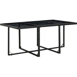 vidaXL Garten-Essgruppe 11-tlg. schwarz 46379