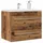 vidaXL Waschbeckenunterschrank Altholz-Optik 60x38,5x48 cm