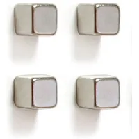 Franken Magnete silber, Metall 1,0 x 1,0 x 1,0 cm, 4 St.
