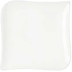 TABLE PASSION Teller Melody 12x12 cm x6 - Weiß Carré Porzellan Tisch Passion 12x12 cm