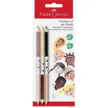 Faber-Castell Children of the World Buntstifte 3 St. Beige/Braun/Pink/Schwarz
