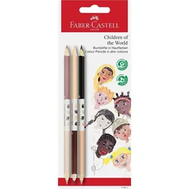 Faber-Castell Children of the World Buntstifte 3 St. Beige/Braun/Pink/Schwarz