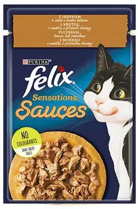 Felix Sensations mit Putenfleisch in Speckaromasauce 85g (Rabatt für Stammkunden 3%)