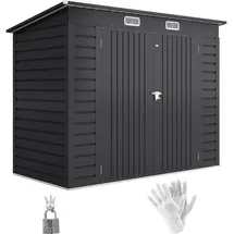 Outsunny Gerätehaus 2,49 x 1,21 m Grau