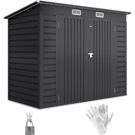 Outsunny Gerätehaus 2,49 x 1,21 m Grau