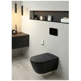 Villeroy & Boch ViClean-I200 Dusch-WC mit WC-Sitz Pure Black CeramicPlus