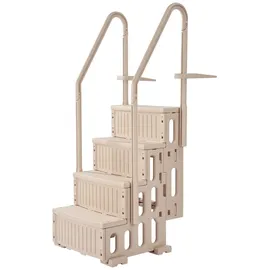 Vevor Schwimmbadleiter Taupe 122–137 cm