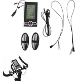 Stationäre Fahrrad Tachometer Display Fitnessmonitor, Heimtrainer Monitor Tachometer für Heimtrainer und Crosstrainer, LCD-Monitor-Tachometer für Heimtrainer