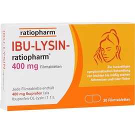 Ratiopharm IBU-LYSIN-ratiopharm 400 mg Filmtabletten