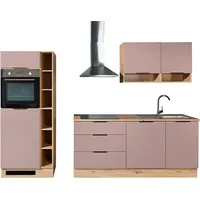 BASIC by Balculina Küchenzeile BASIC Oskar 270 cm rosa