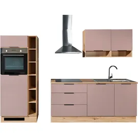 BASIC by Balculina Küchenzeile BASIC Oskar 270 cm rosa