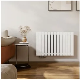 EMKE Flachheizkörper 630 x 1000 mm 730 W weiß Mittelventil