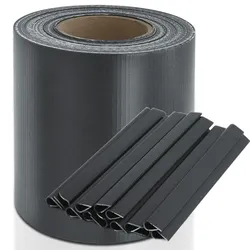 KARAT Sichtschutzstreifen PVC - für Gittermatten-Zäune - Effektiver Sichtschutz - 19 x 3500 cm / Anthrazit