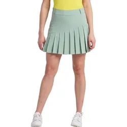 Cross Skort Solid Pleat, grün