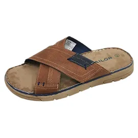 Tom Tailor Flacher Slipper Herren Cognac 41