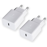 USB C Ladegerät Stecker (2 Stücke), 15W Schnellladegerät Typ C Handy Netzteil, Ladeadapter für Samsung Galaxy S8,S8+,S9,S9 Plus,S10,S10 Plus,S10e,A50,A51,A34,A20,A20e,Z Flip 3,Z Fold 2 5G